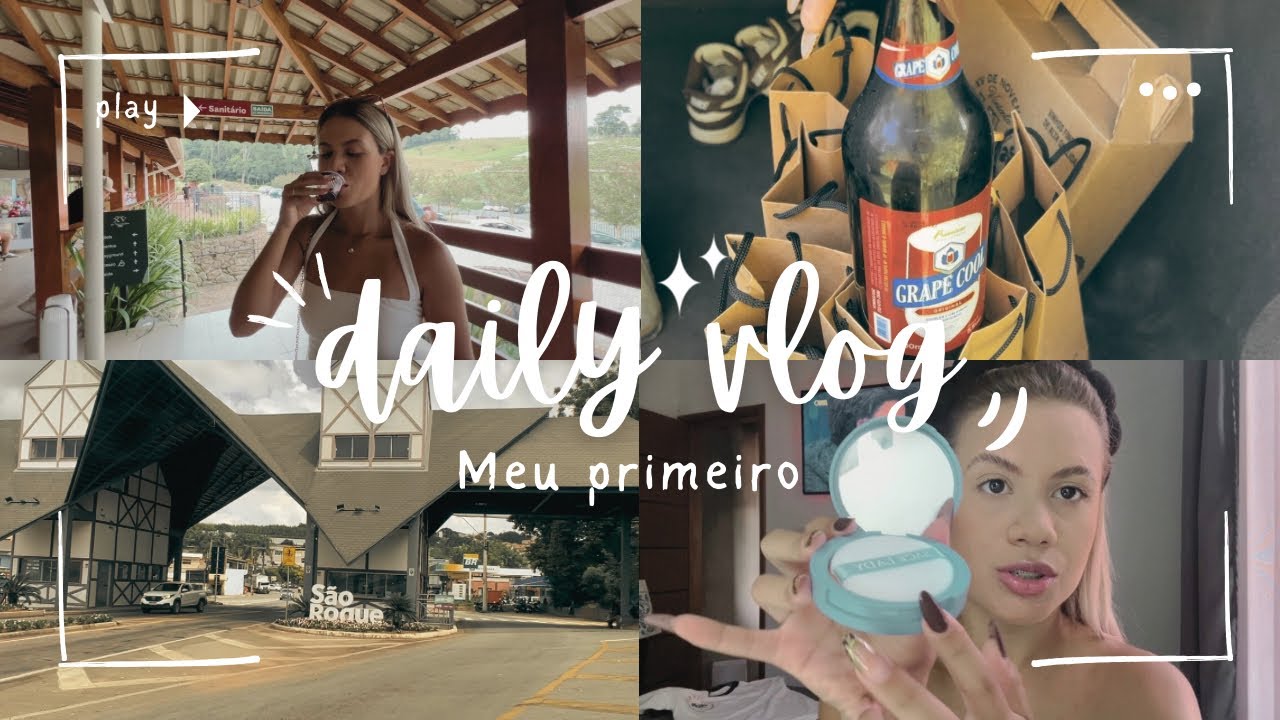 MEU PRIMEIRO VÍDEO - Mini Vlog São Roque 