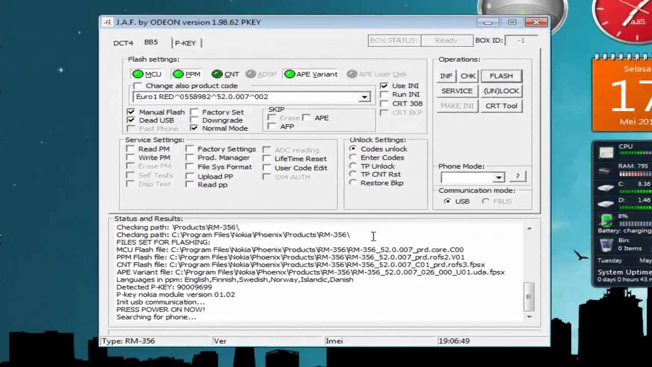 How to Flash Nokia 5800 v52.0.007 with C6 CFW