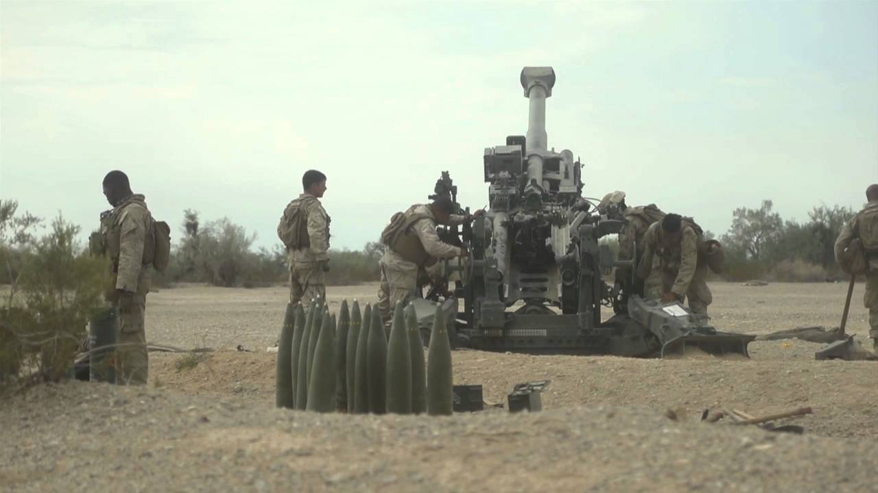 WTI 1-16 - Marines Set Up and Fire M777 Howitzer