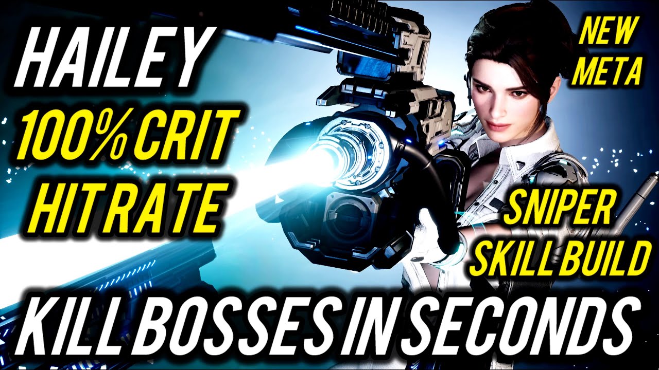 THE FIRST DESCENDANT HAILEY IS BROKEN 100% CRIT RATE SNIPER SKILL BUILD DESTROY BOSSES IN SECONDS!