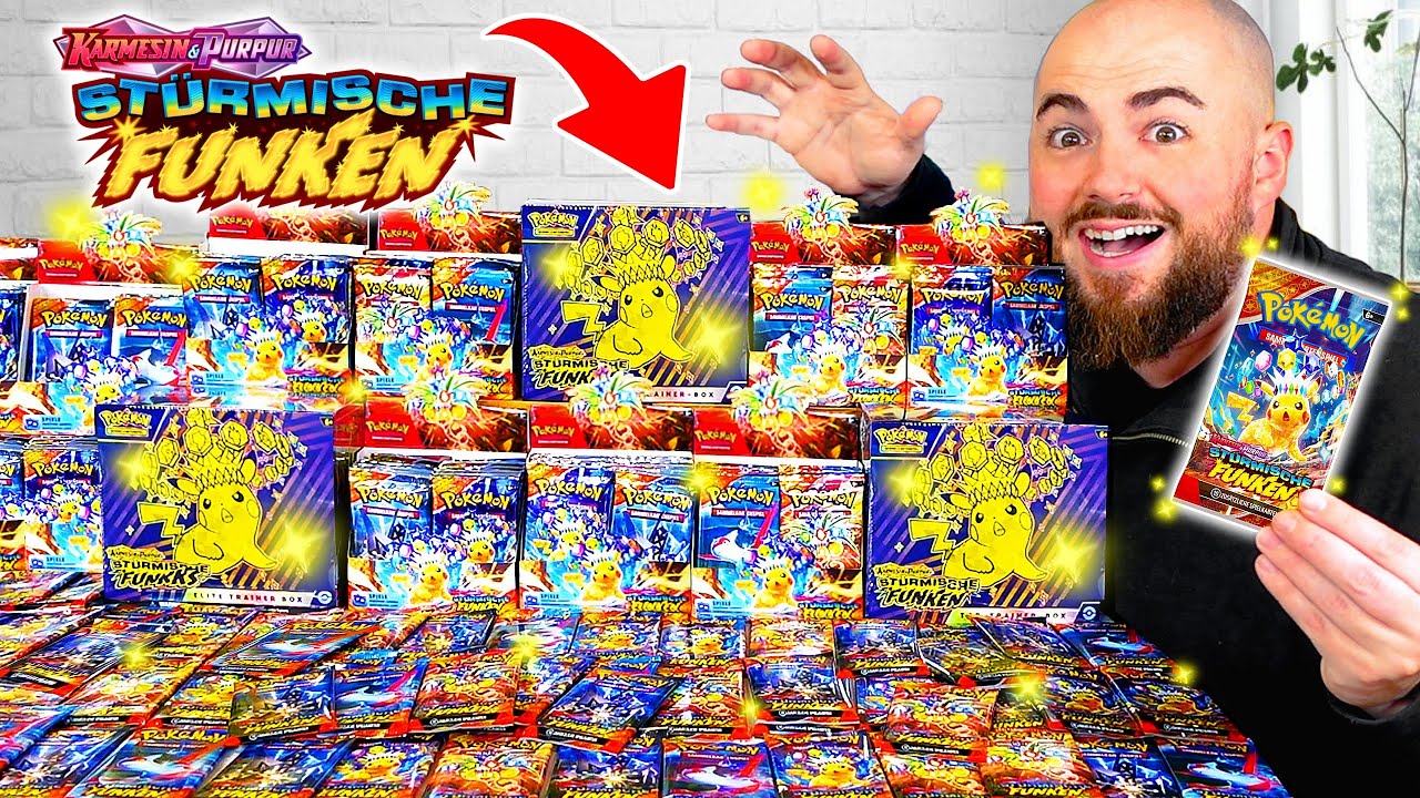 Ich öffne 100 Pokémon Stürmische Funken Booster Packs! ⚡️