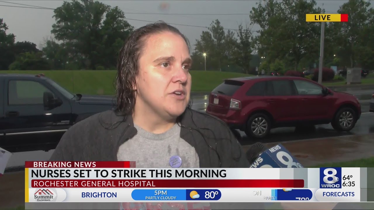 Nurses at Rochester General Hospital prepared to strike Thursday morning