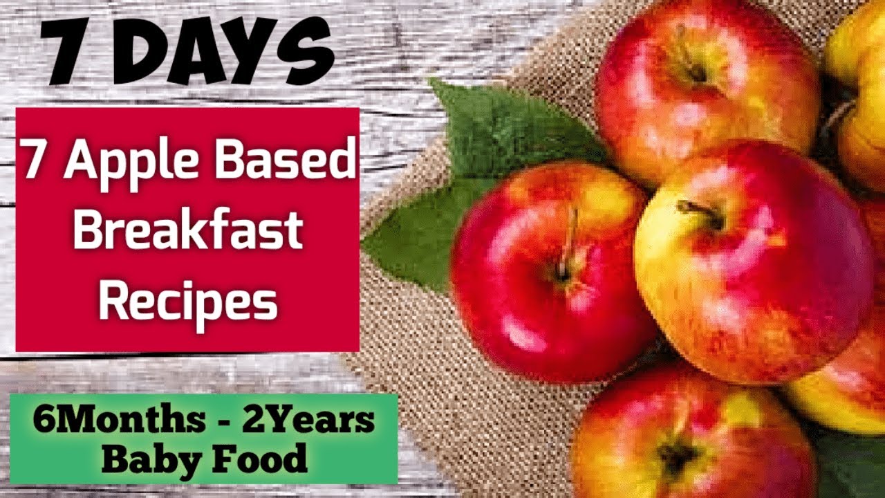 7 Days 7 Apple Based Breakfast Recipes/ 6Months - 2Yrs Baby Food /Apple Puree/Apple Porridge Recipe