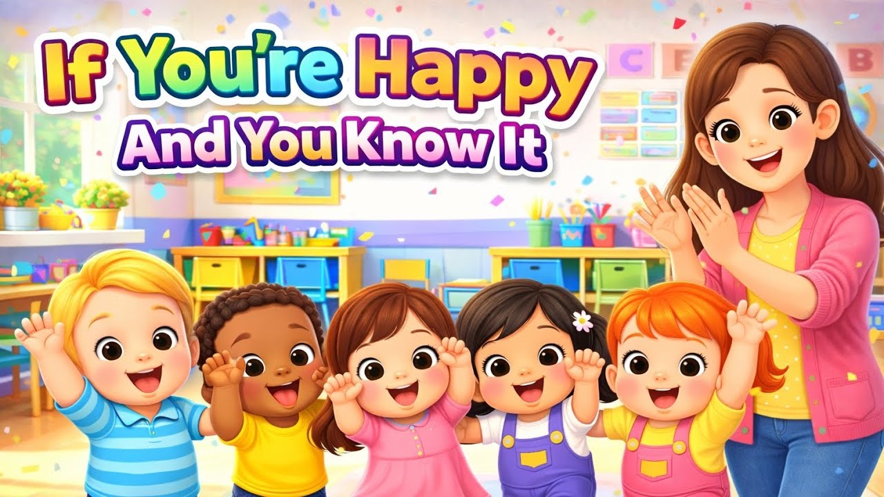If You’re Happy and You Know It 👏 Clap Your Hands | Kids Rhymes & Songs