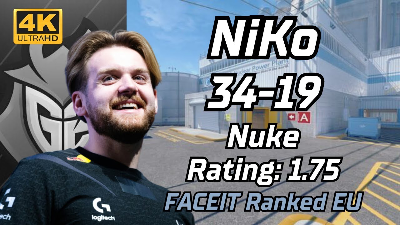 【4K】G2 NiKo (34-19) (Nuke) | FACEIT Ranked EU | Jun 19, 2024 #cs2 #pov
