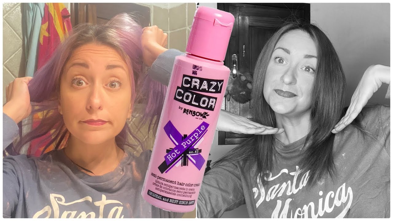 Cambio look -tingo I capelli con CRAZY COLOR viola-