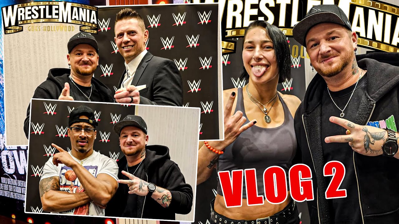 Ich TREFFE die WWE SUPERSTARS in LOS ANGELES vor WRESTLEMANIA 😱