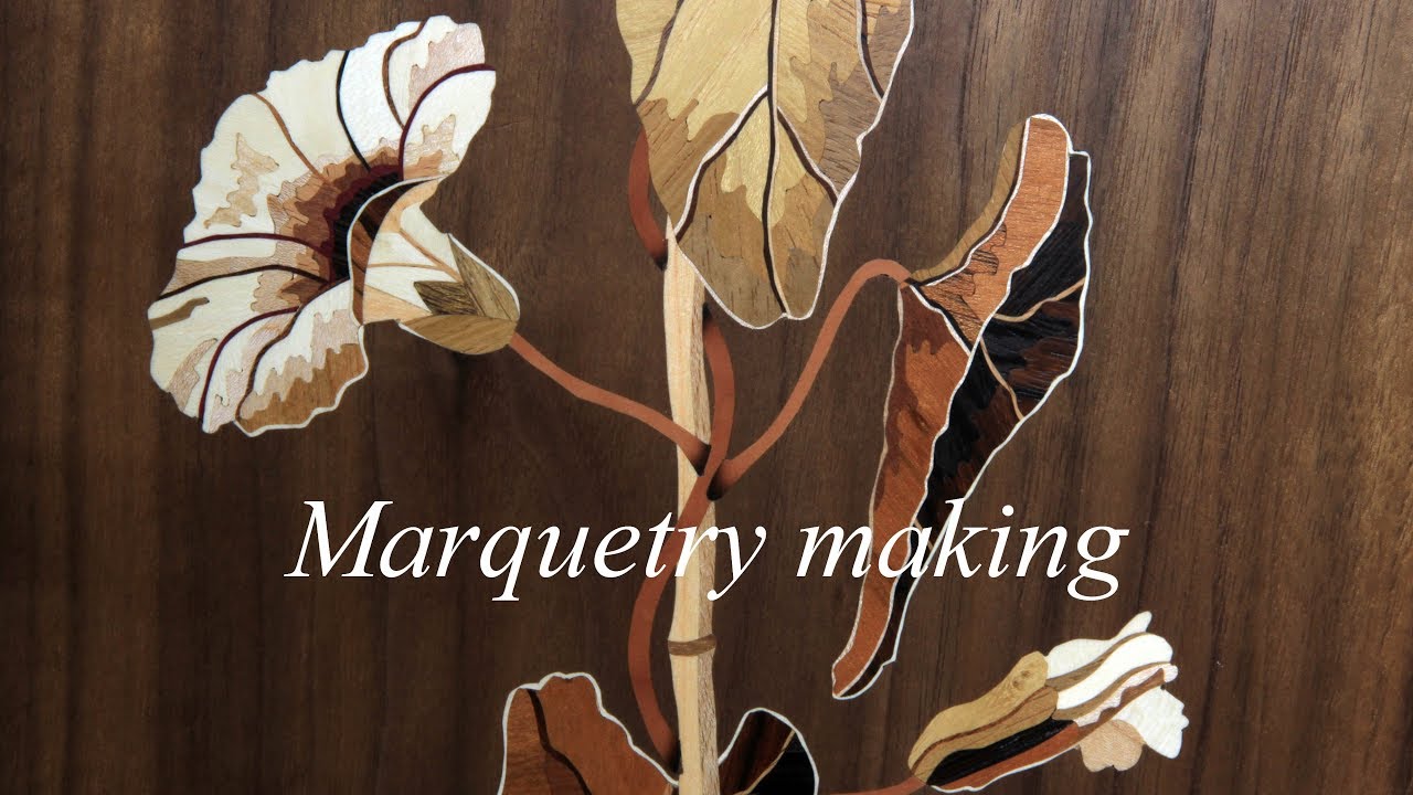 Marquetry making, marquetry cabinet part 1