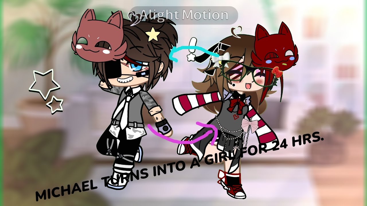 MICHAEL TURNS INTO A GIRL FOR 24 HRS ll FNAF AU ll Warnings in desc⚠️