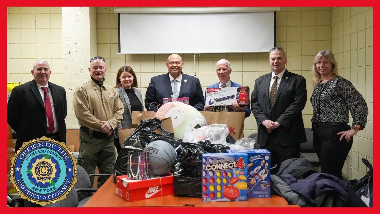 Rockland County DA's Office Holiday Donation to RCC Public Safety & Crotty Mem. Foundation Toy Drive