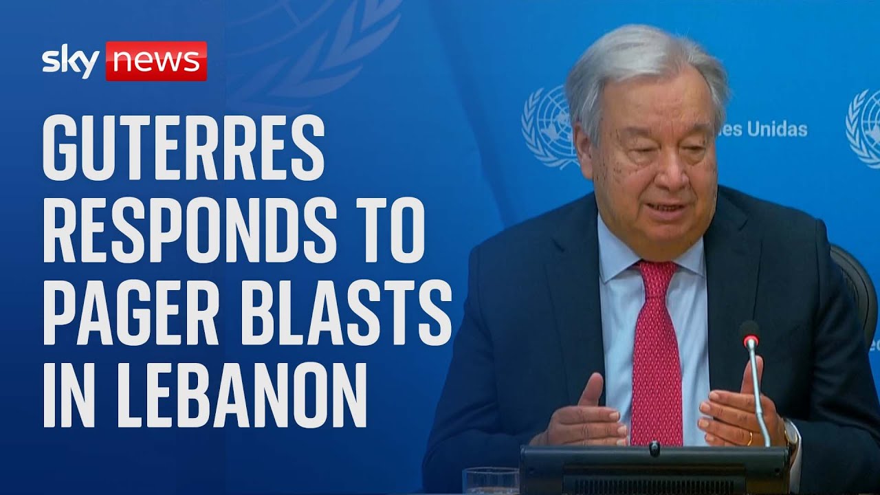 United Nations Secretary General Antonio Guterres holds news conference - Watch in full