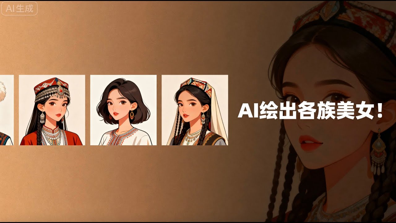 第30课：【AI绘画实战】各族美女写真创作教学｜多风格AI人像生成技巧