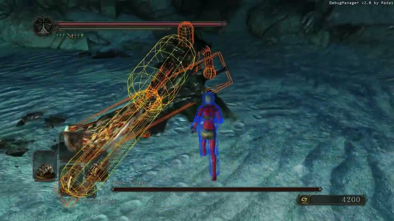 Fume Knight hitboxes visualized