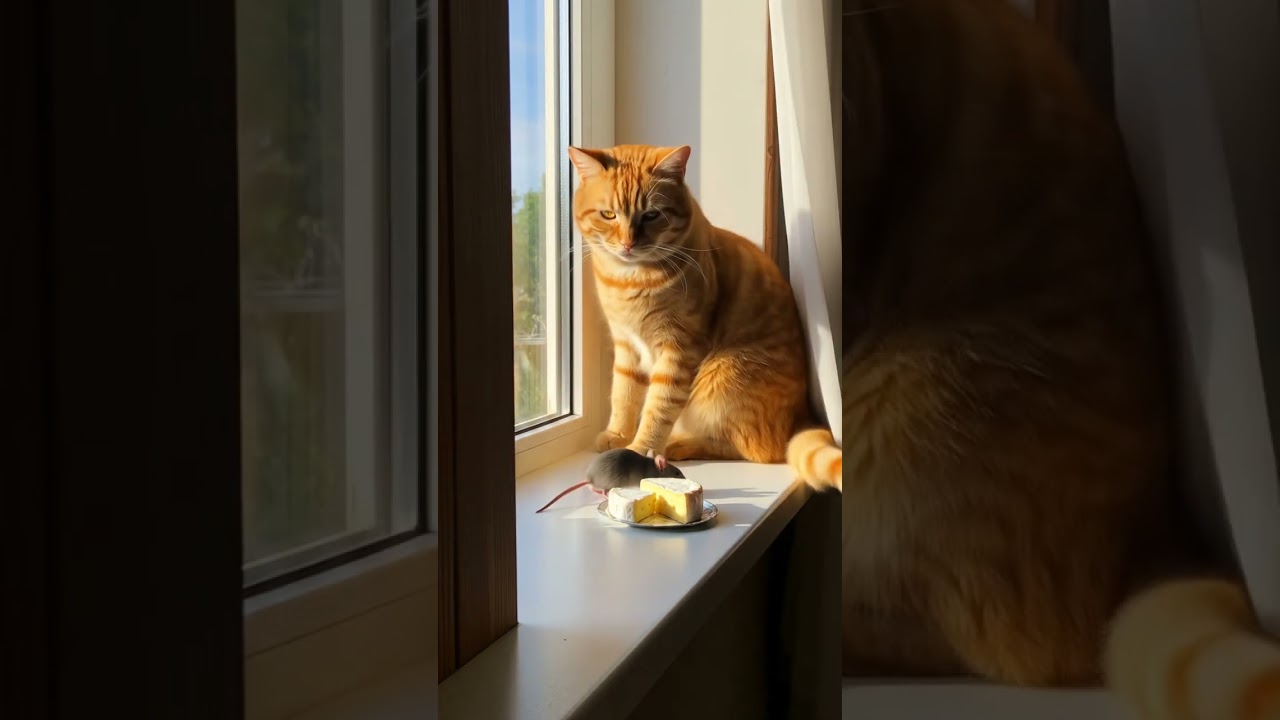 The Window Encounter #WindowEncounter #CheeseInBetween #CatAndMouseTruce #LazyHunter