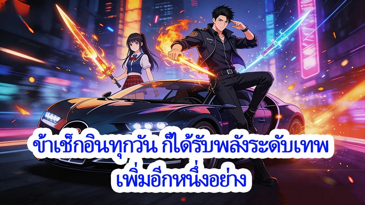 🚗เช็กอินวันละครั้งก็เทพขึ้น! รับรถหรูและสกิลระดับพระเจ้า ชีวิตเปิดโหมดโกงจนคนทั้งเมืองอิจฉา 😱