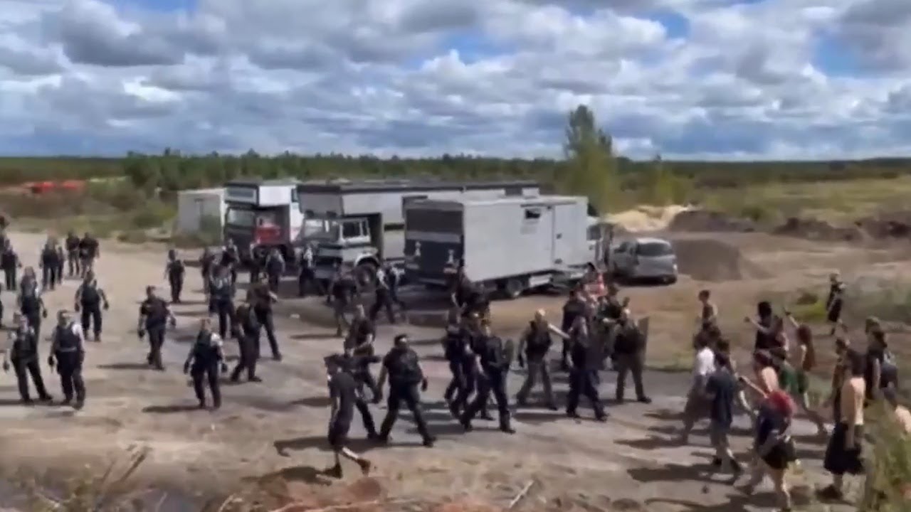 Police intervention @ Free Party Landes - 18/07/2025