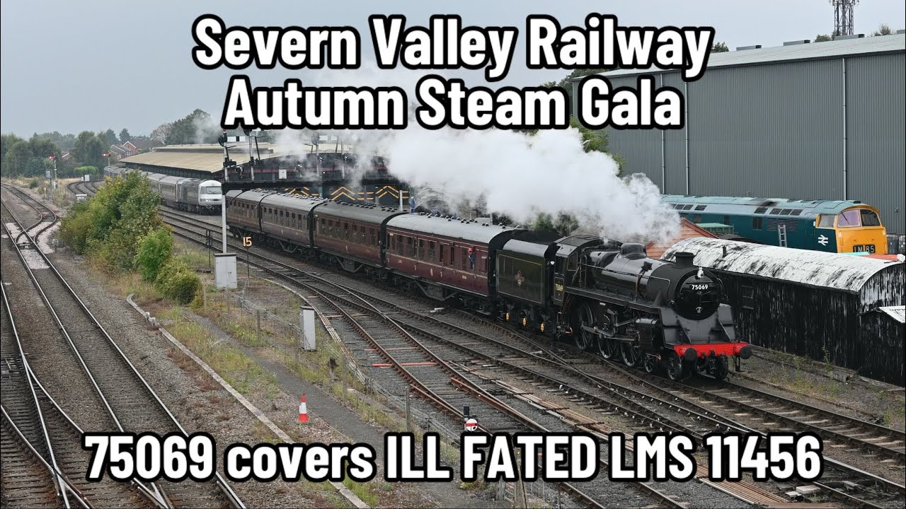 Severn Valley Railway | Autumn Steam Gala | BR Standard 75069 stands in for ill fated LMS 11456