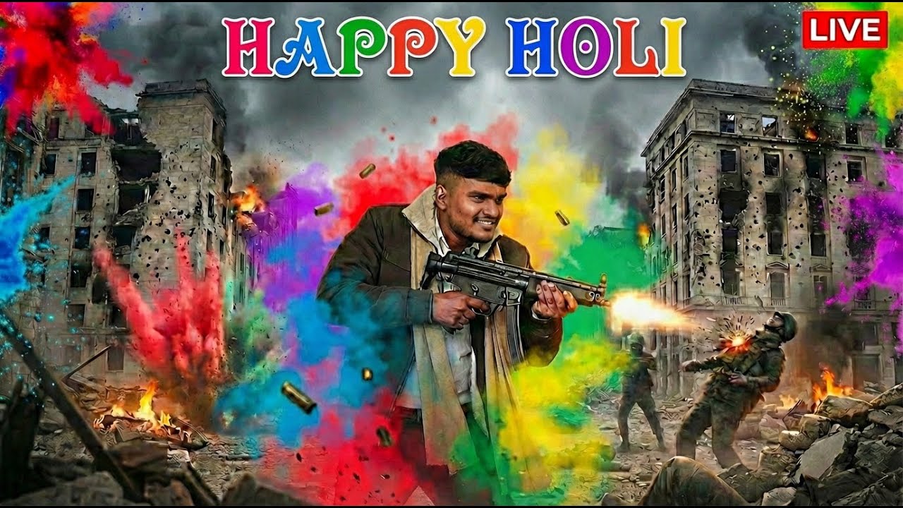 HAPPY HOLI Mitro ! kHELEGA FREE FIRE !!