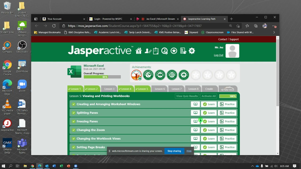 JA Excel 6 1 2  Creating Charts   Moving Charts