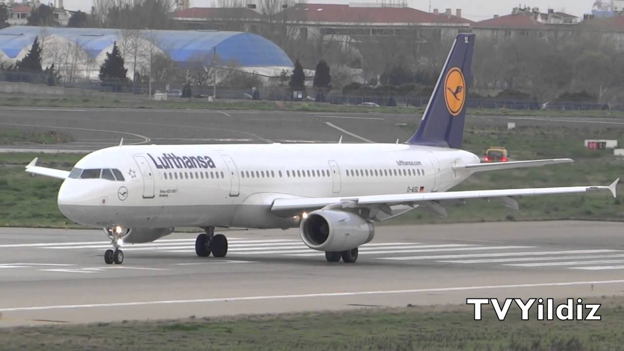 Lufthansa Airbus A321 Take Off at Istanbul Atatürk Airport