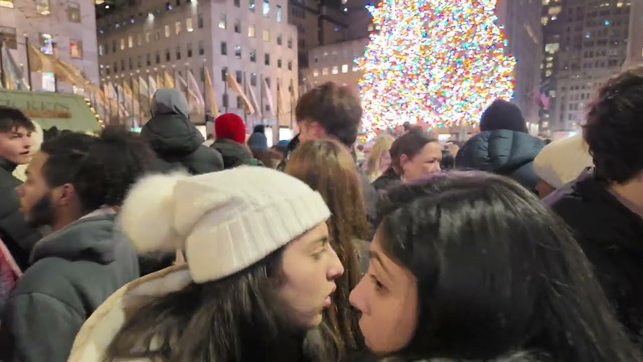 Rockefeller Center Christmas tree in NYC
