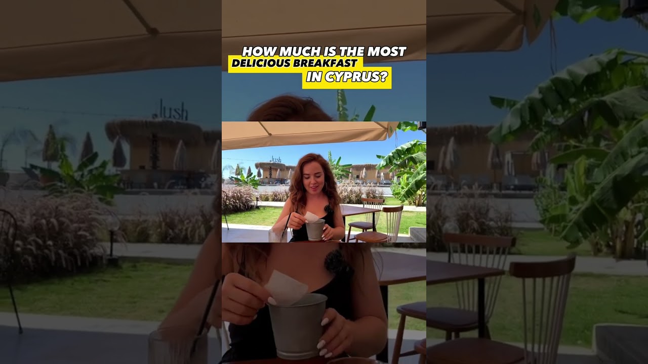 How much does breakfast cost in a cafe in Northern Cyprus | The presenter is shocked by the price