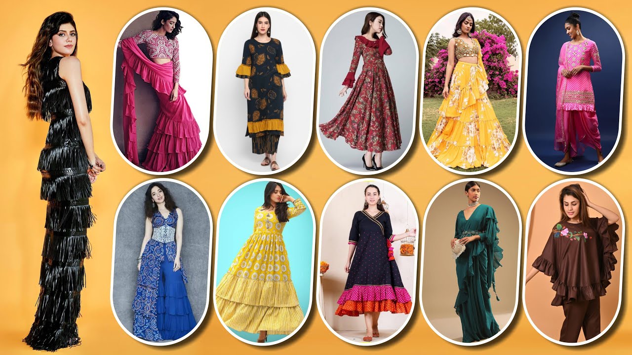 Frill Dress | Stylish Ruffle Dress Design for girls | Frill Dress Design Ideas for girls