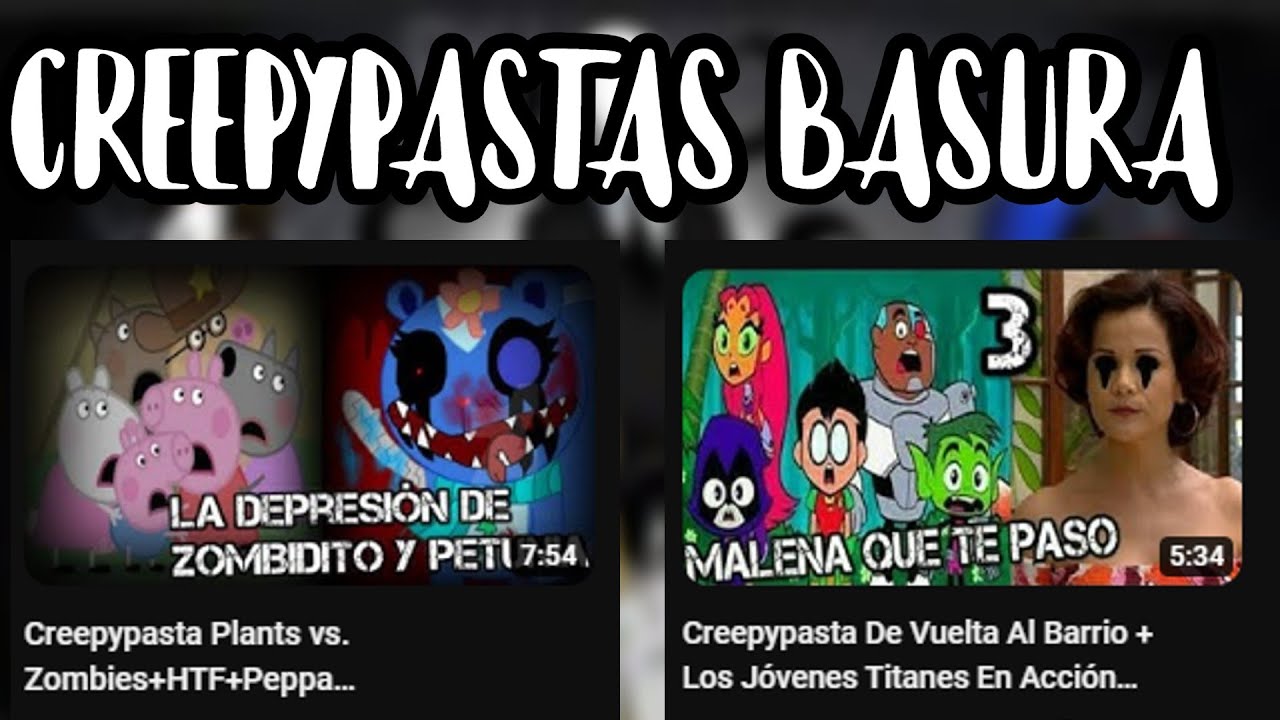 Critica a las Creepypastas basura para niños I Alex lax-exe ,THEORY BLACK YT y mas.....