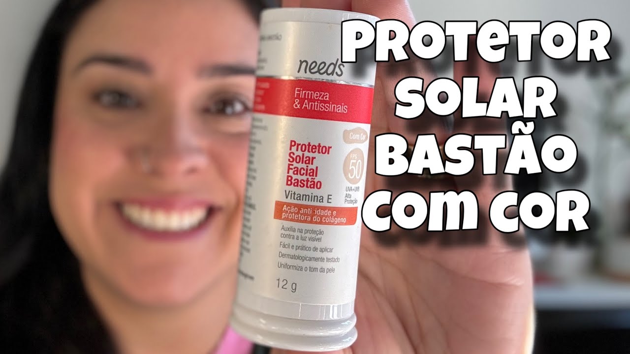 Protetor solar com cor em bastão | o melhor custo benefício do mercado | protetor needs