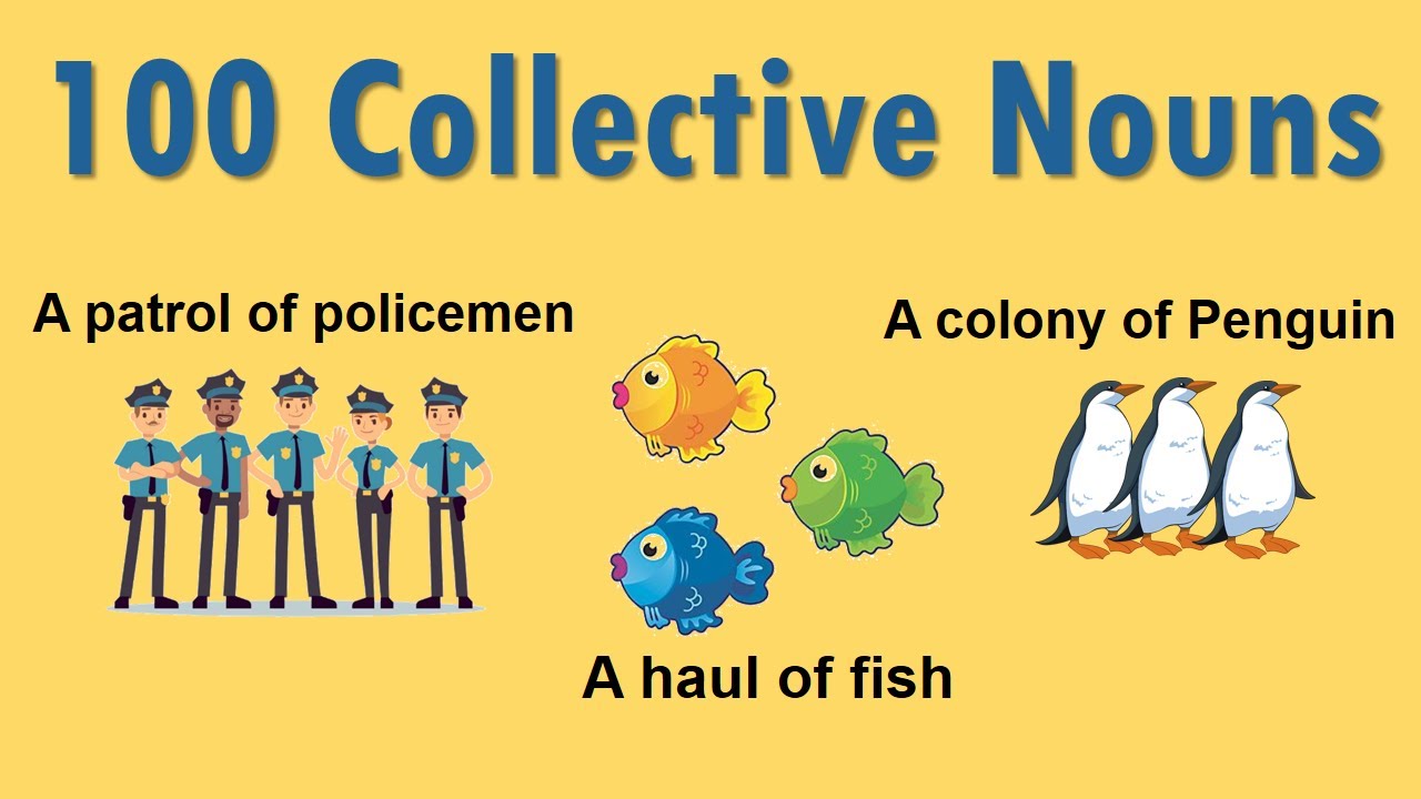 100 Collective Nouns List for Animals, Things and Persons with PDF