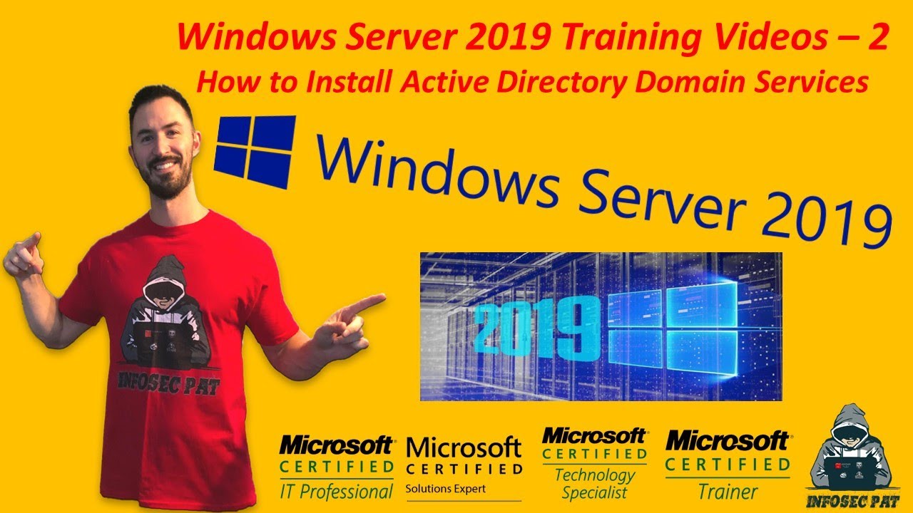 How to Install Active Directory Domain Services Server 2019 Video - 2  Windows Server 2019 Training.