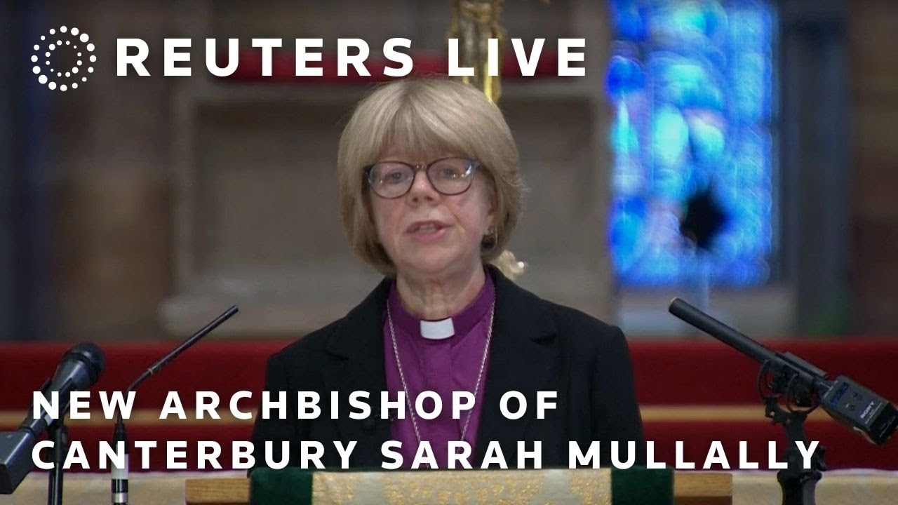 LIVE: New Archbishop of Canterbury Sarah Mullally delivers a speech