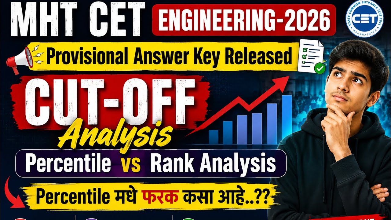 PCM Engineering Provisional Merit List Released | CUT-OFF Analysis | CUT-OFF वाढेल का?#cet2026#jee