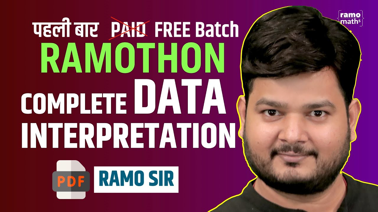 Complete DATA INTERPRETATION by RaMo Sir for SSC CGL, CHSL, CDS (RaMothon)