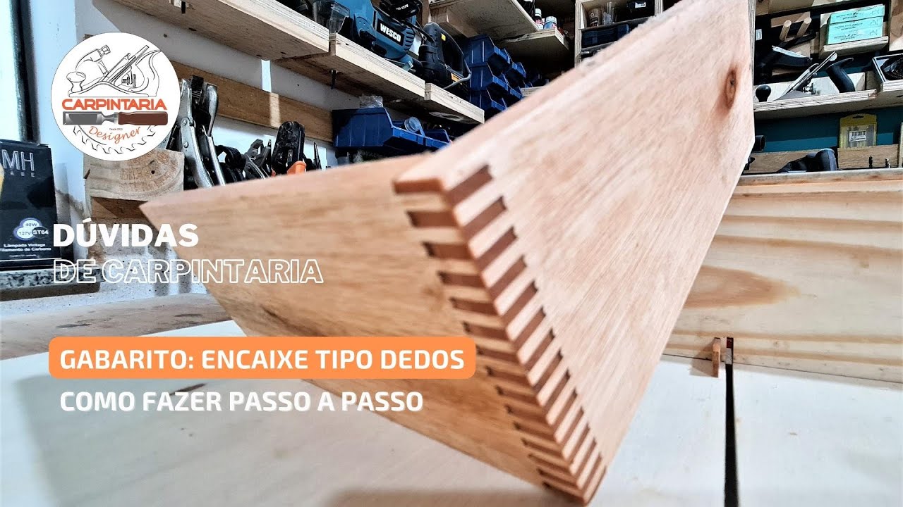 GABARITO PARA ENCAIXE TIPO DEDOS - FINGER JOINT JIG