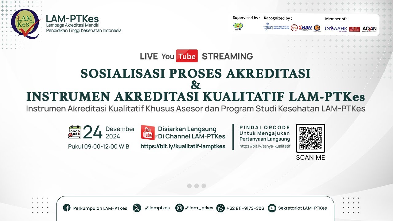 Sosialisasi Instrumen Akreditasi Kualitatif LAM-PTKes