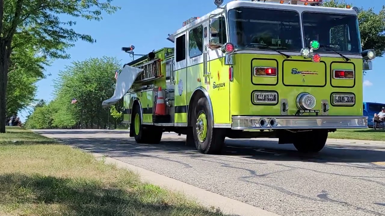 part of the Frankenmuth antique fire truck parade