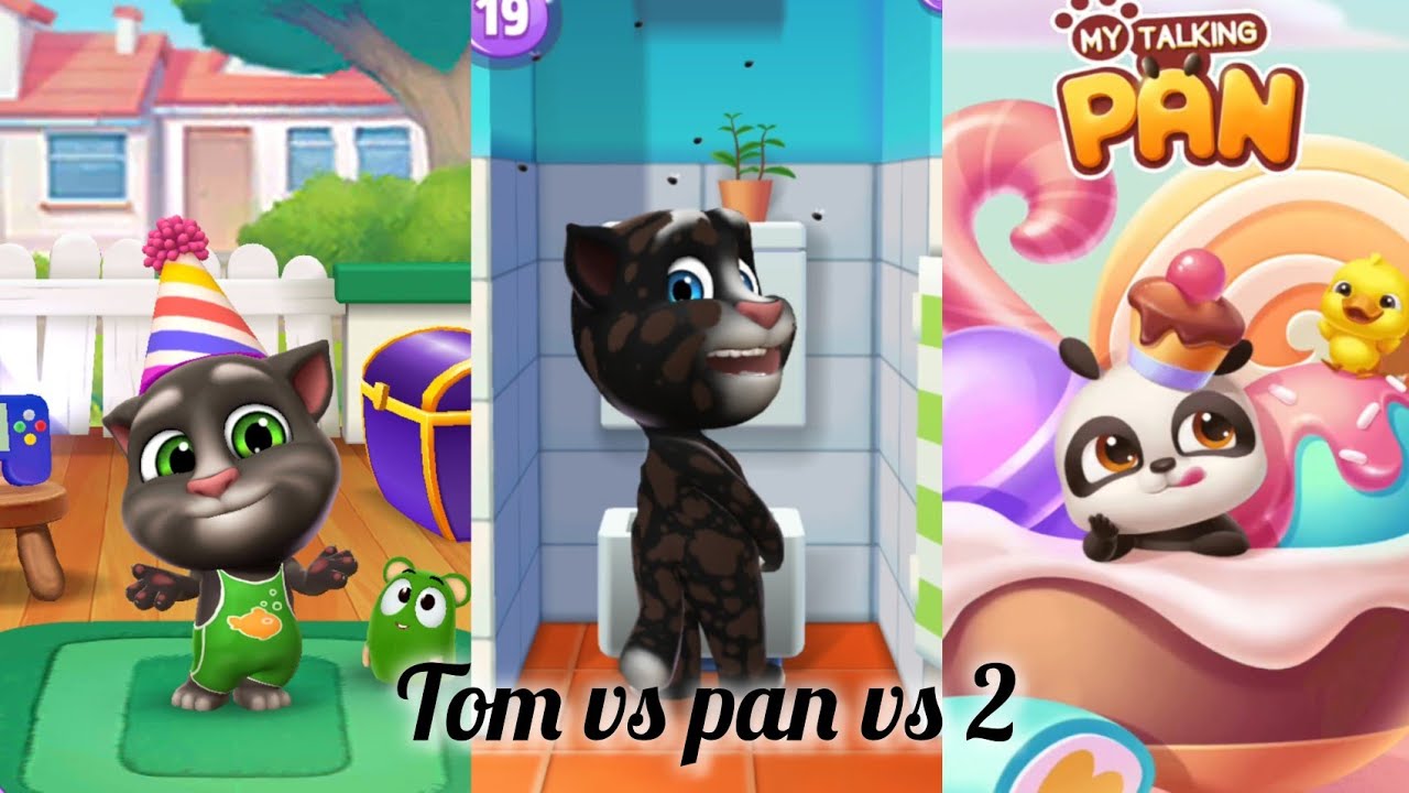 Tom 2 vs pan vs my talking tom cat 