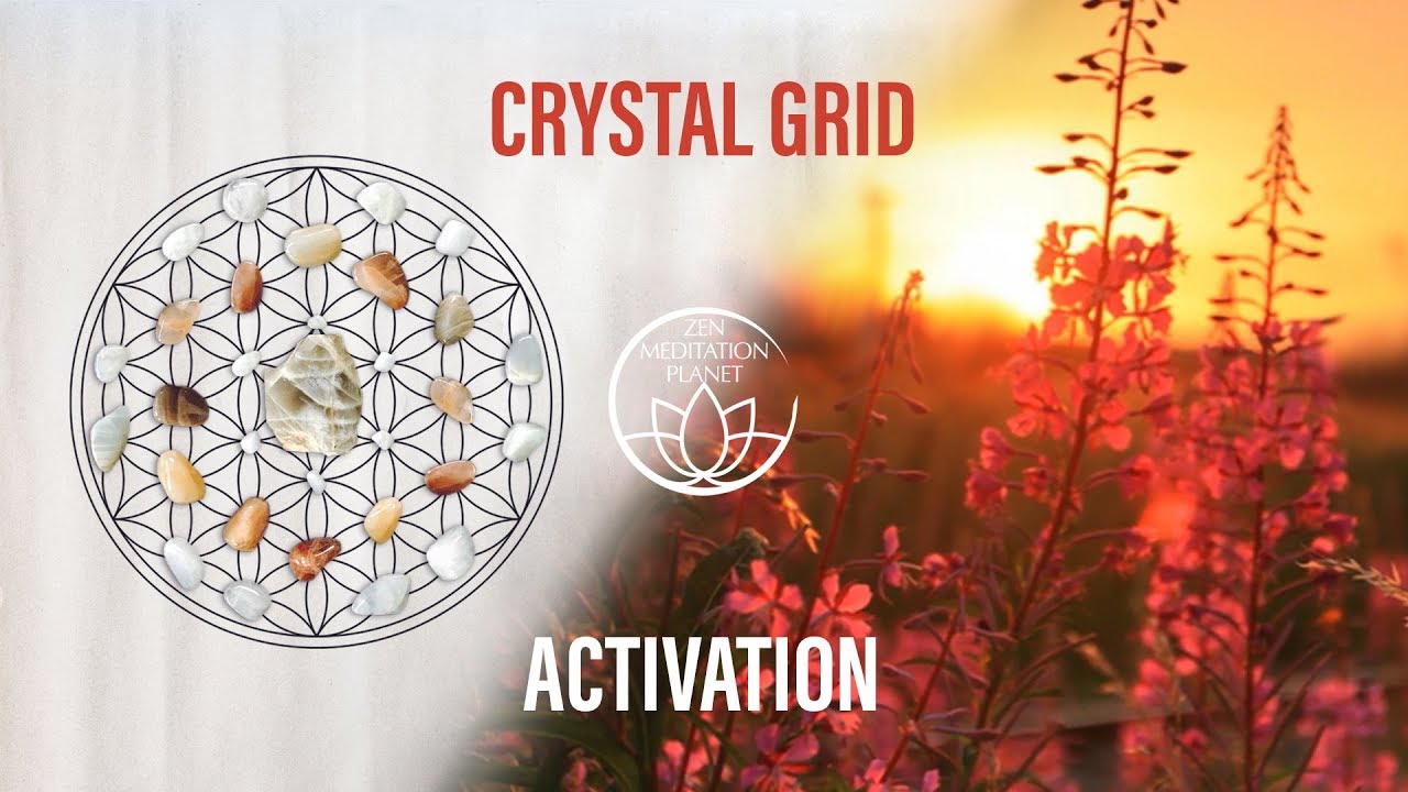 Crystal Grid Activation Music - Clear and Charge Gemstones, Energy Healing