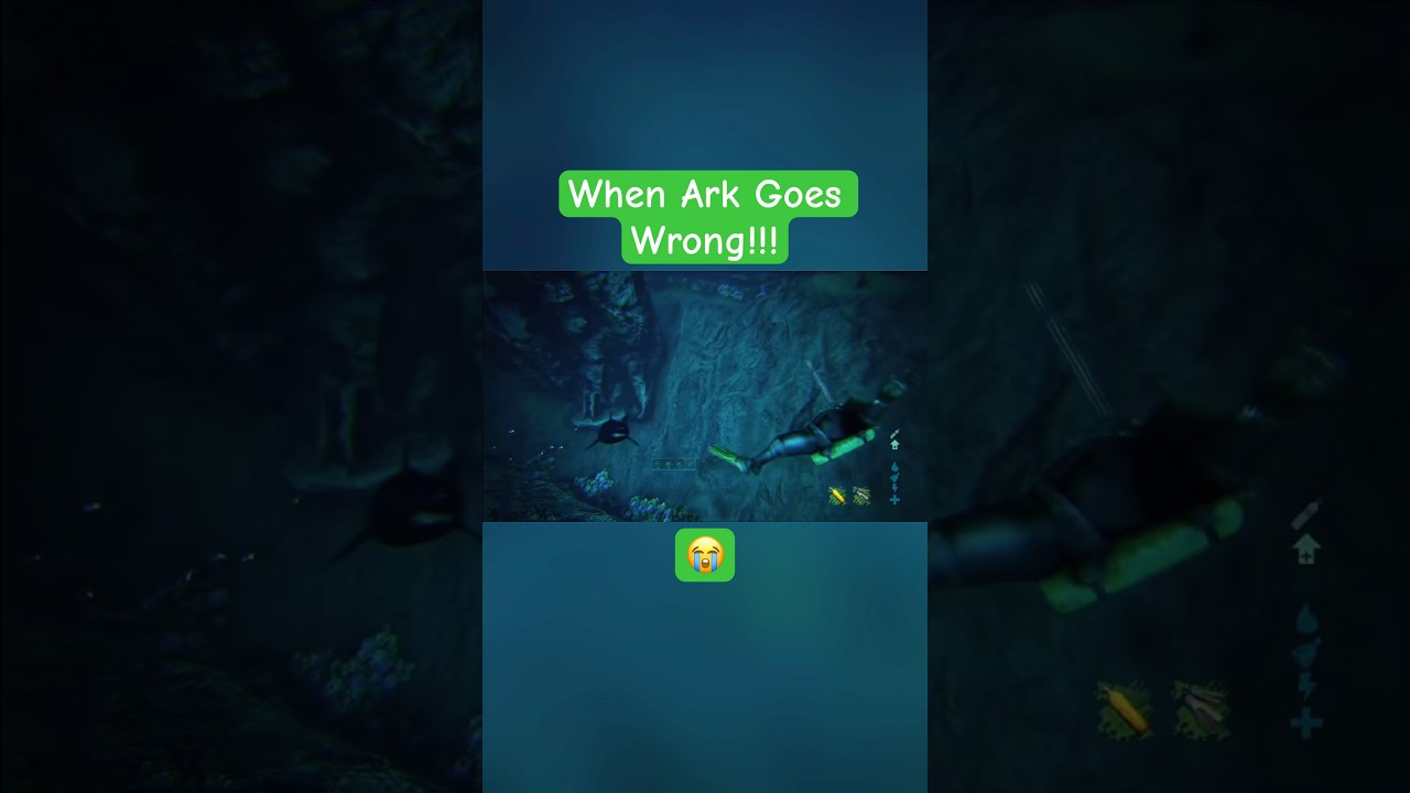 Когда в Ark всё идёт не так!!! #gaming #arksurvivalevolved #arkascended #ark #scary #shorts #gaming
