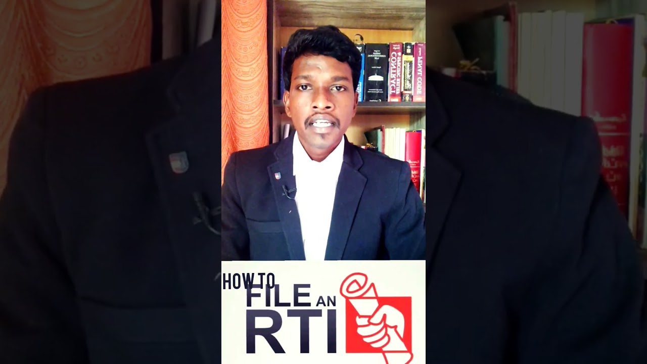 RTI (RIGHT TO INFORMATION ACT 2005) ( IN TAMIL)