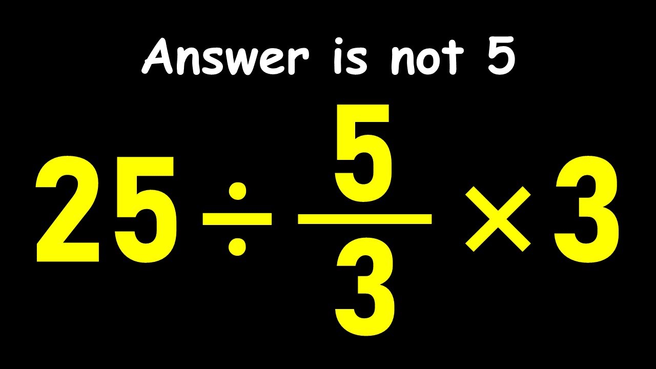 This Simple Math Question Stumps Everyone!