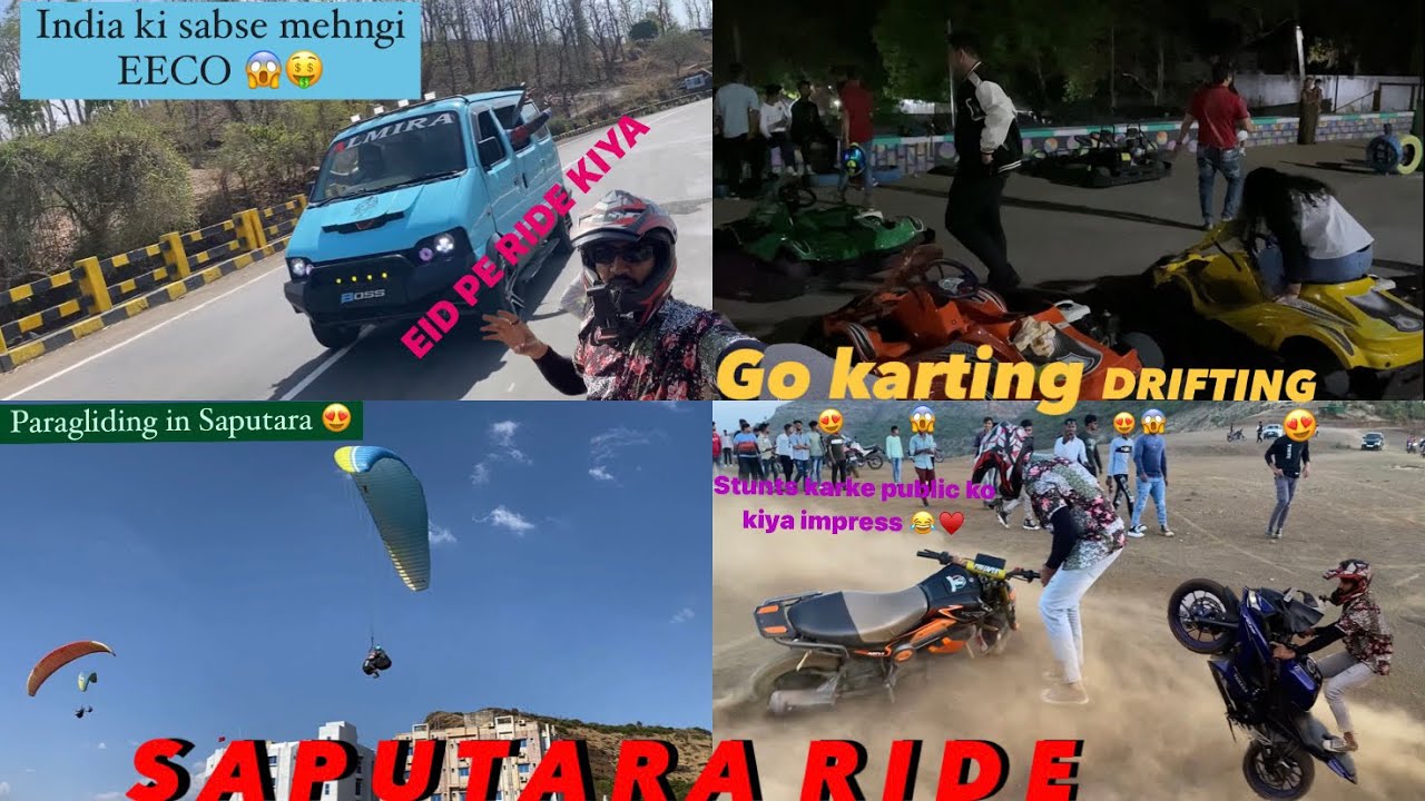 Eid pe ki ride😍 bohot maza aaya ♥️ paragliding, go karting, stunts,aur last me kuch aisa hua😱😢