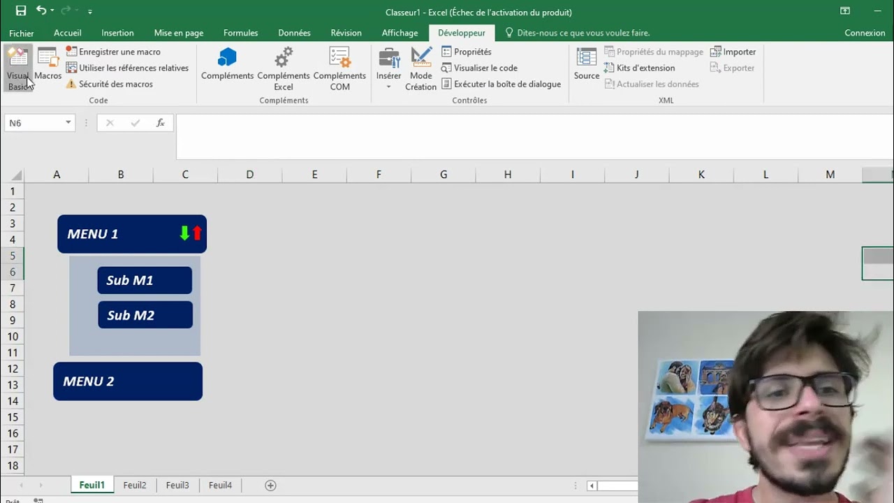Como Criar um Menu Dinâmico no Excel Apenas 2 linhas de VBA