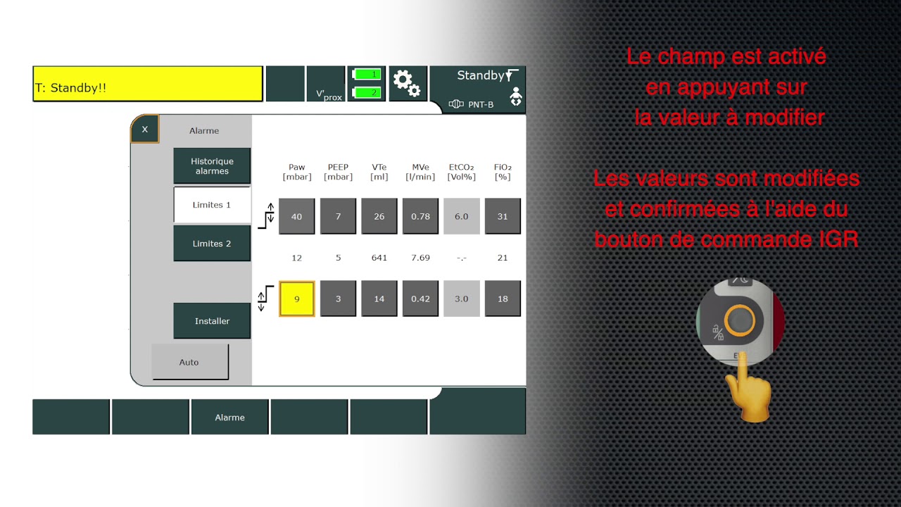 06 Menu d'alarme