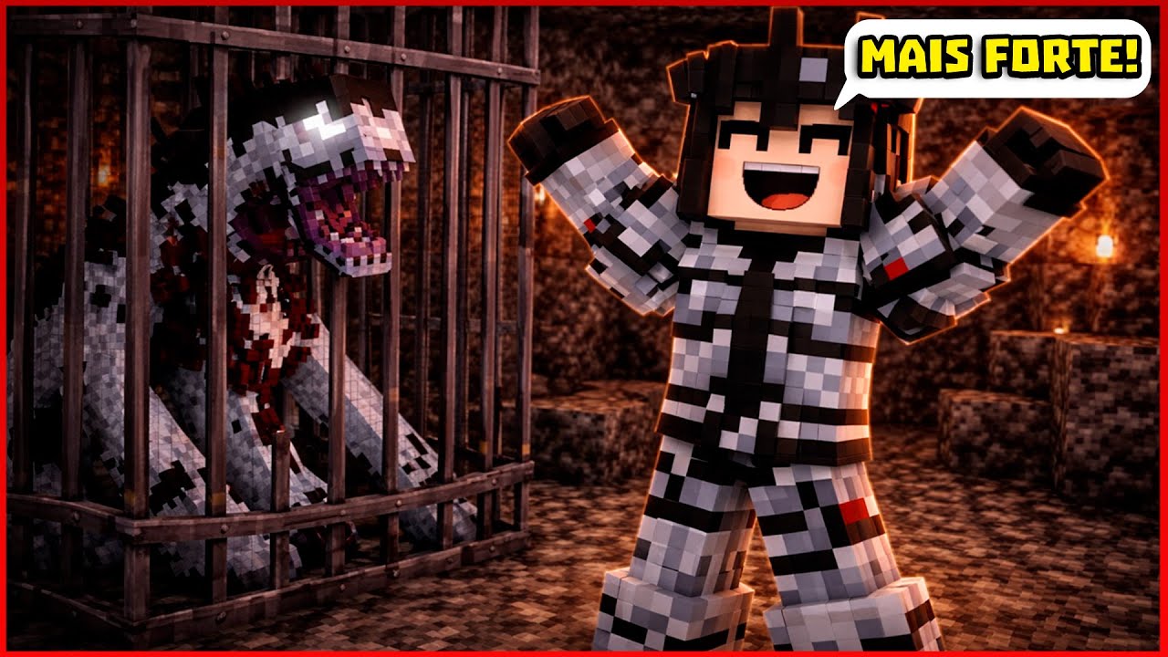Capturei criaturas do MUNDO INVERTIDO para ficar MAIS FORTE - Minecraft Stranger Things