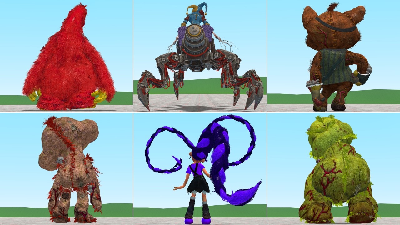 Playing as All Poppy Playtime: Chapter 5 Monsters In Garry's Mod