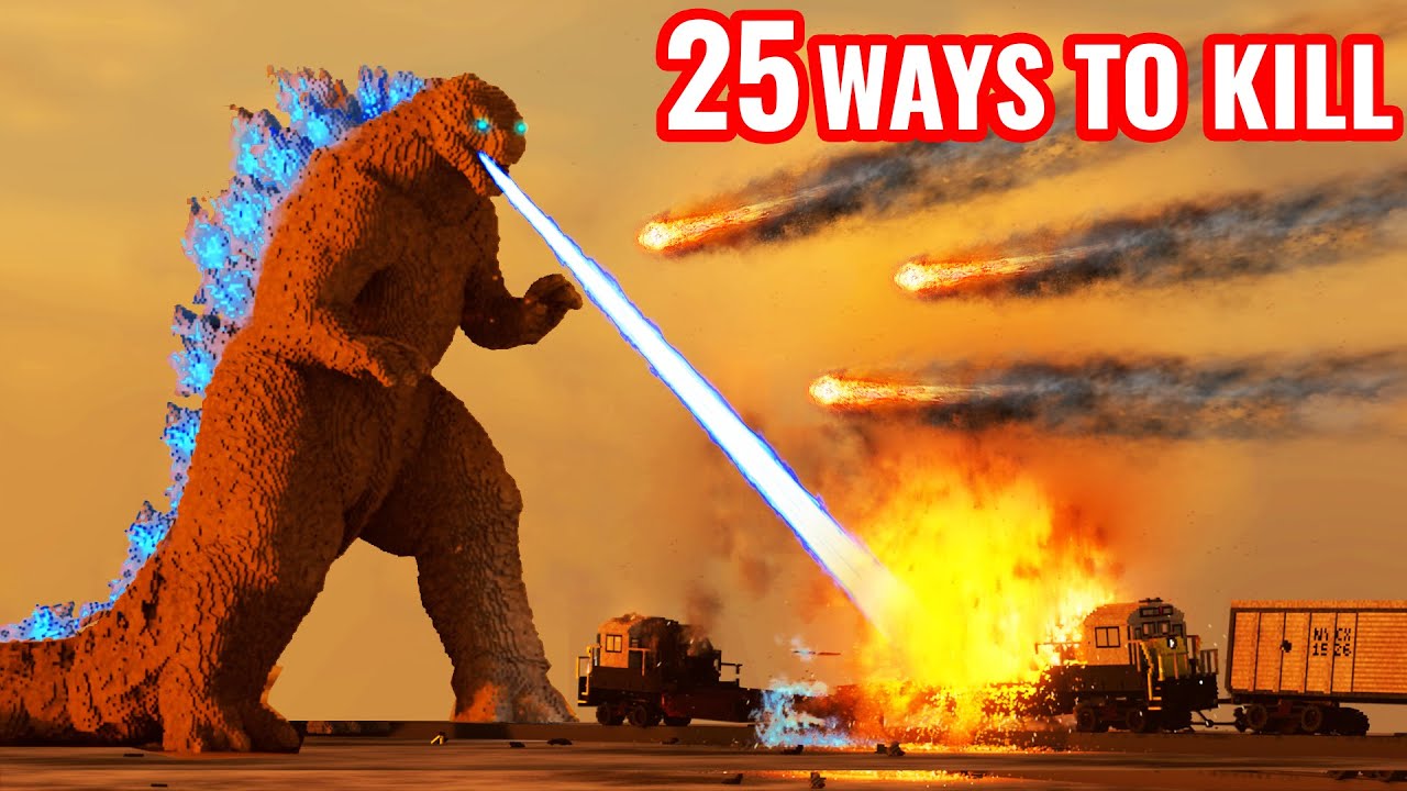 25 Ways to Kill GODZILLA 😱 Teardown