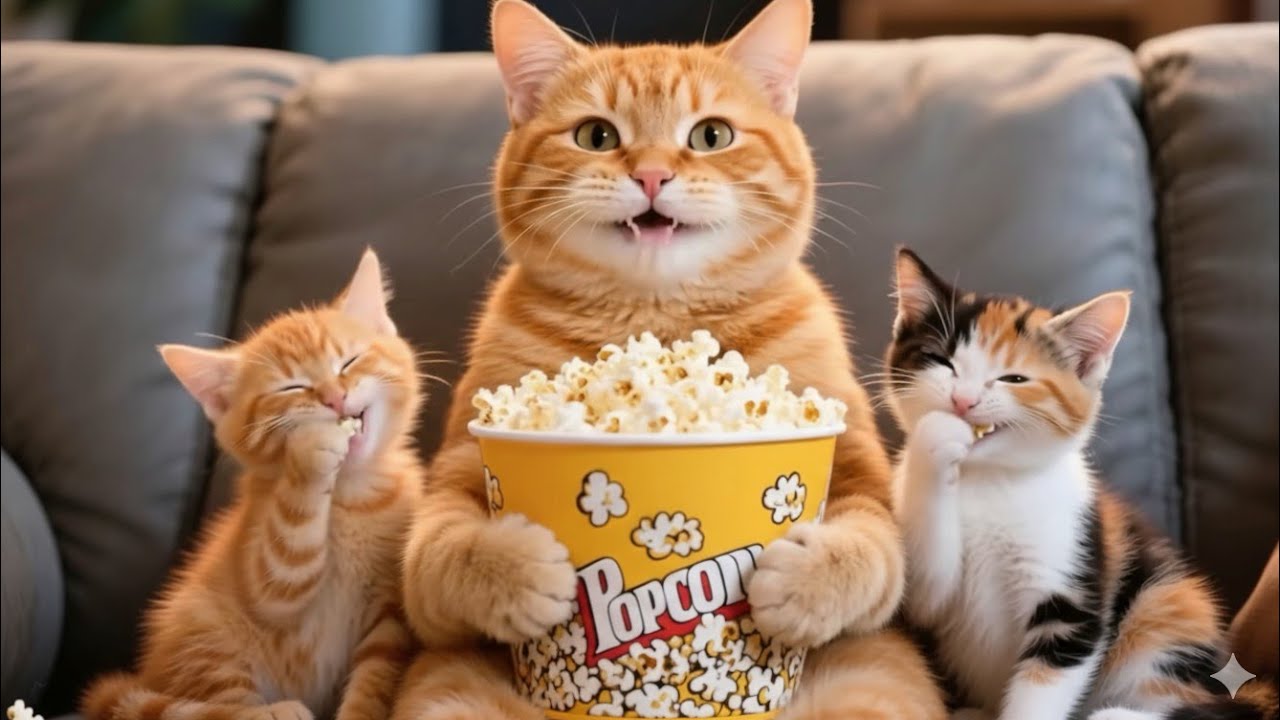 Ginger and MooMoo Make Popcorn for the First Time 🍿🐾