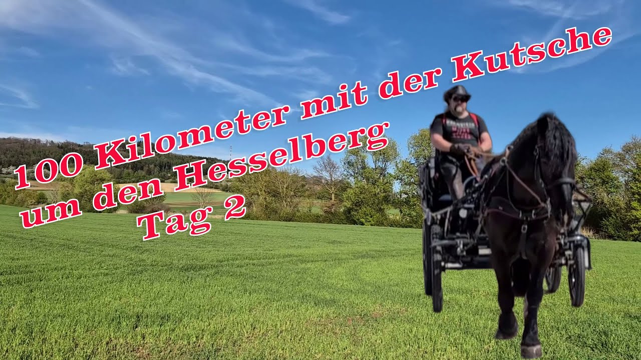 Noriker 100 Km Wanderfahrt mit der Kutsche um den Hesselberg Tag 2